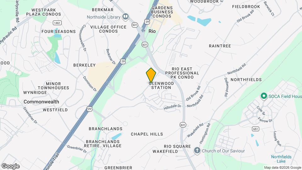 1052 Glenwood Station Ln Map and Location Details