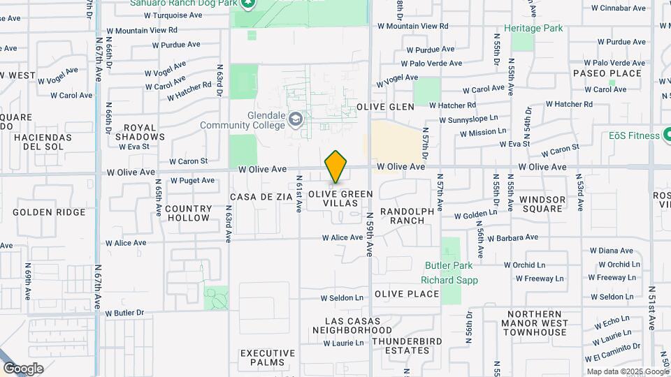 5964 W Townley Ave Map and Location Details