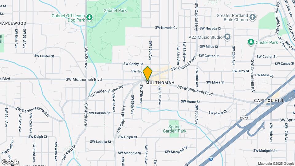 3618 SW Multnomah Blvd Map and Location Details