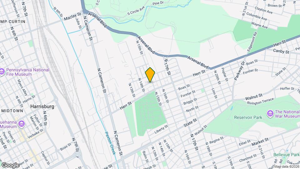 1122 N 15th St Map and Location Details