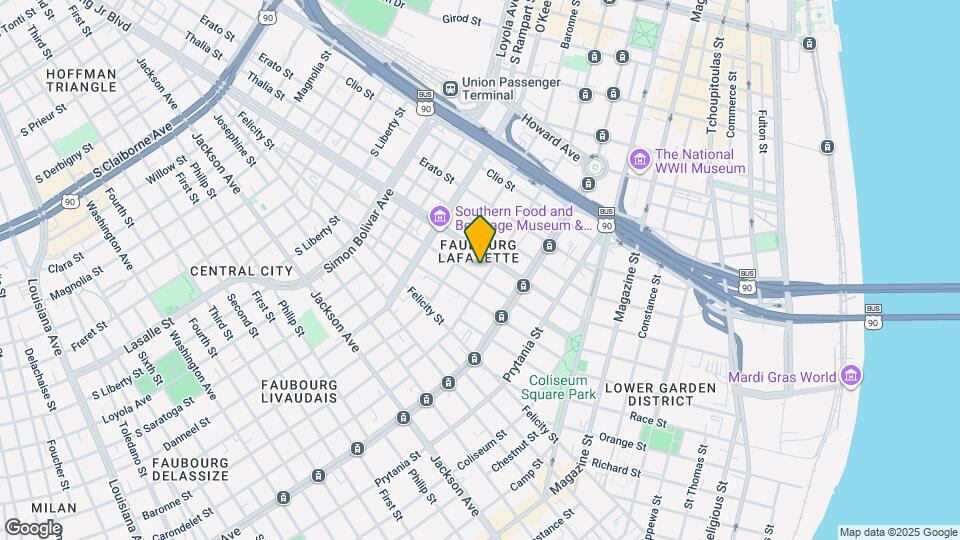 1523 Carondelet St Map and Location Details