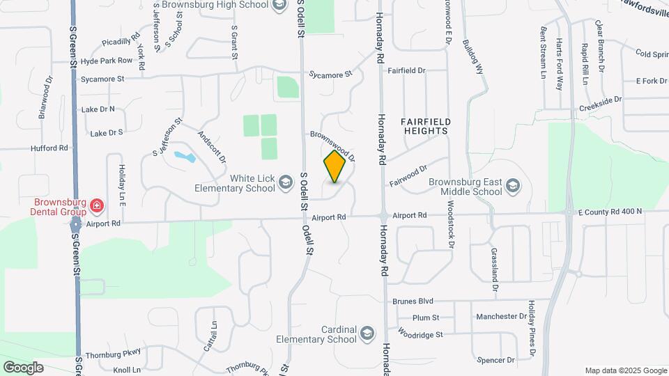 1328 Brownswood Dr Mapa y Detalles de la Ubicación