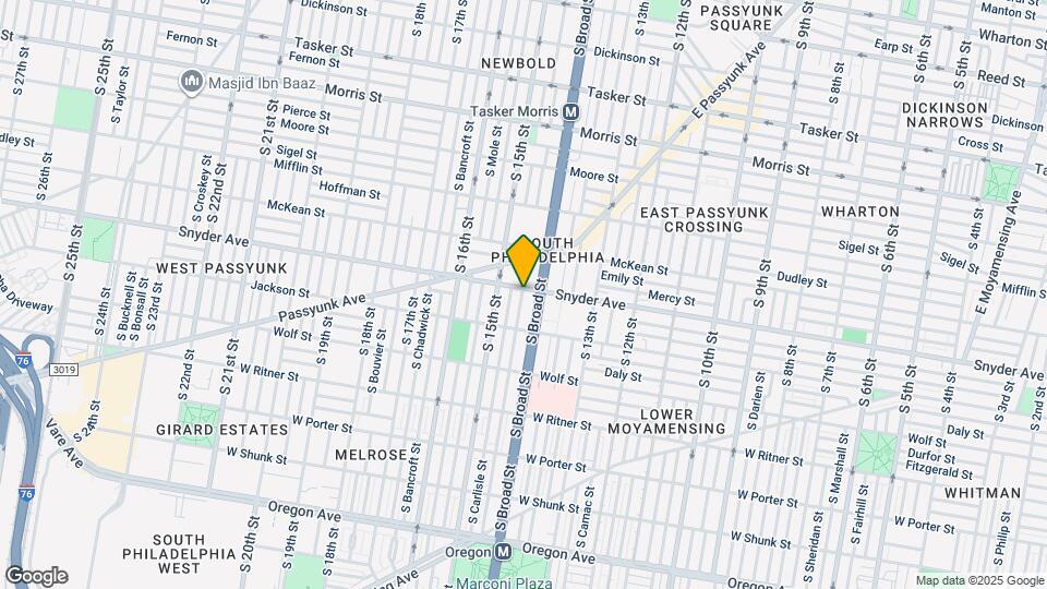 1414 Snyder Ave, Unit 2nd Floor Map and Location Details