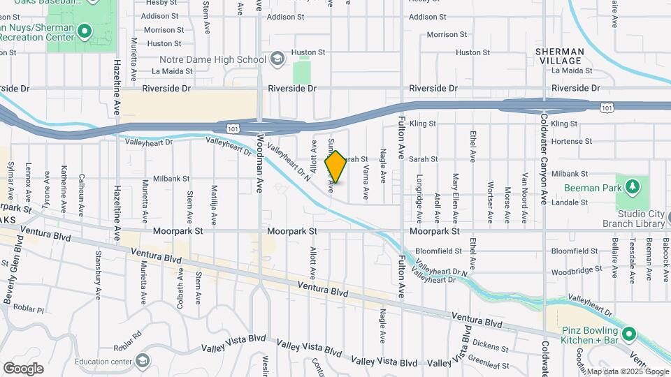 4512 Sunnyslope Ave Map and Location Details