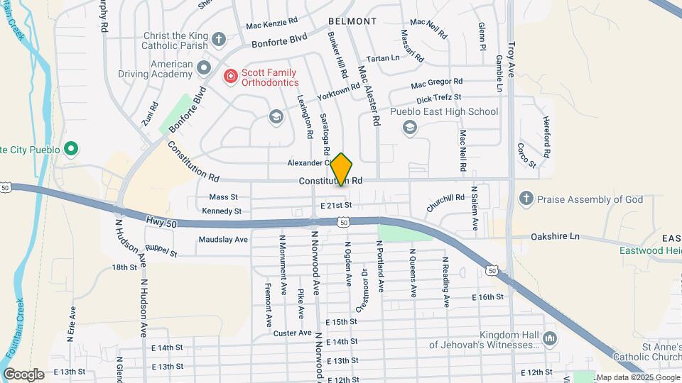 1429 Anita St Map and Location Details