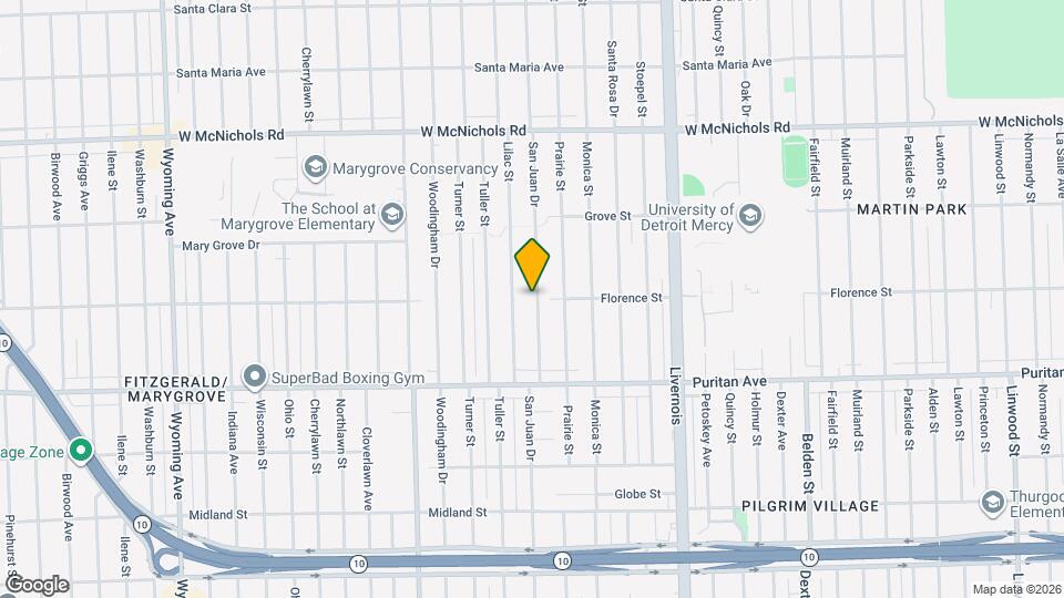 16267 San Juan Dr Map and Location Details