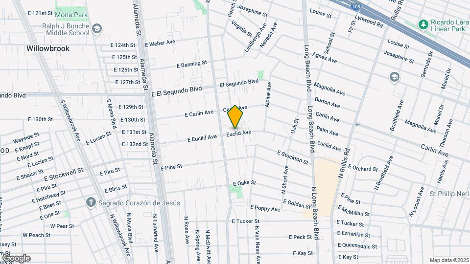 3131 Euclid Ave-Unit -3131 B Euclid Ave Map and Location Details