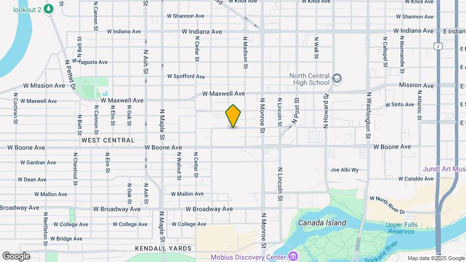 1123 W Sharp Ave Mapa y Detalles de la Ubicación