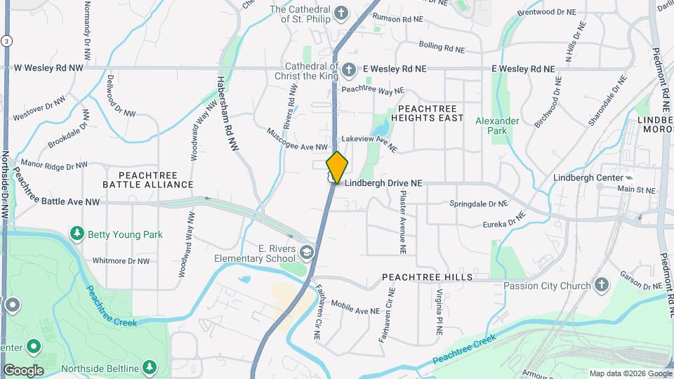 Bell Peachtree Battle Map and Location Details
