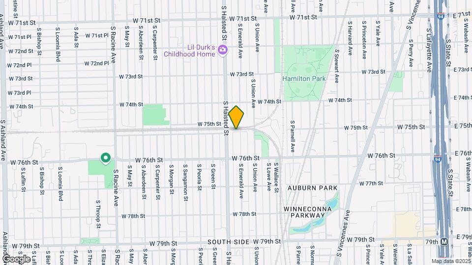 7500 S Emerald Ave Map and Location Details