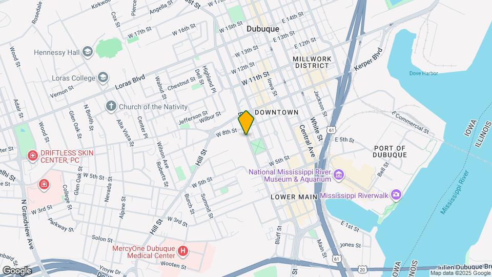 731 Bluff St Map and Location Details