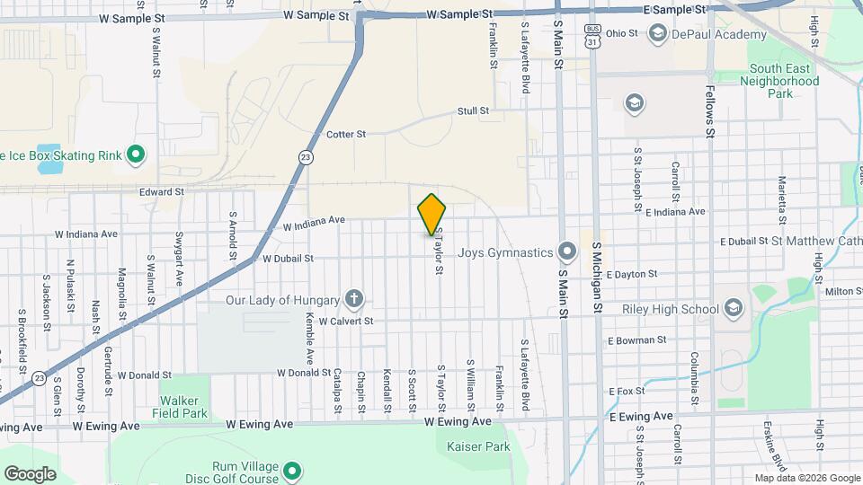 1623 S Taylor St Mapa y Detalles de la Ubicación