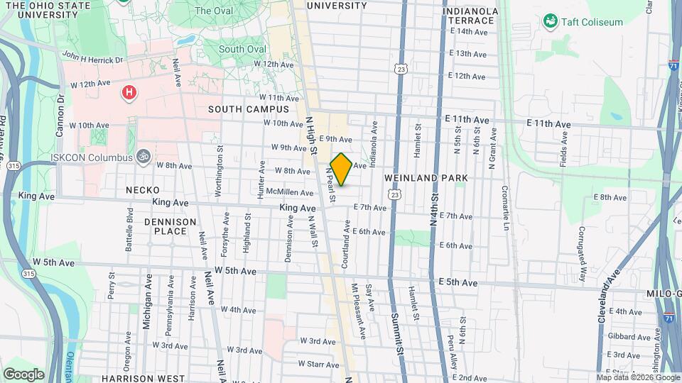 45 1/2 Euclid Ave Map and Location Details