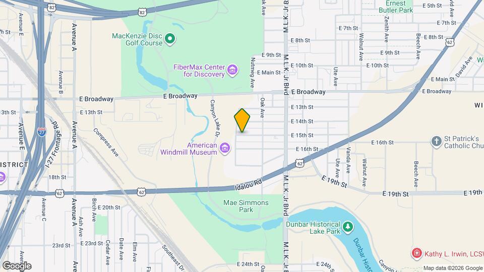 1304 E 15th St Map and Location Details