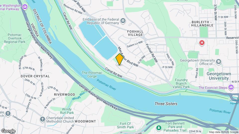 4633 Clark Pl NW, Unit DC NW Large Studio Mapa y Detalles de la Ubicación