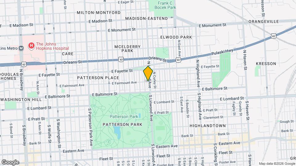 34 N Linwood Ave Map and Location Details