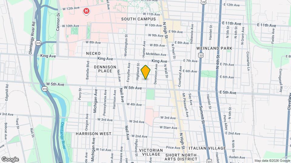 1279 Hunter Ave Map and Location Details