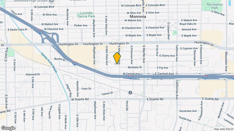 1347 S Magnolia Ave Map and Location Details