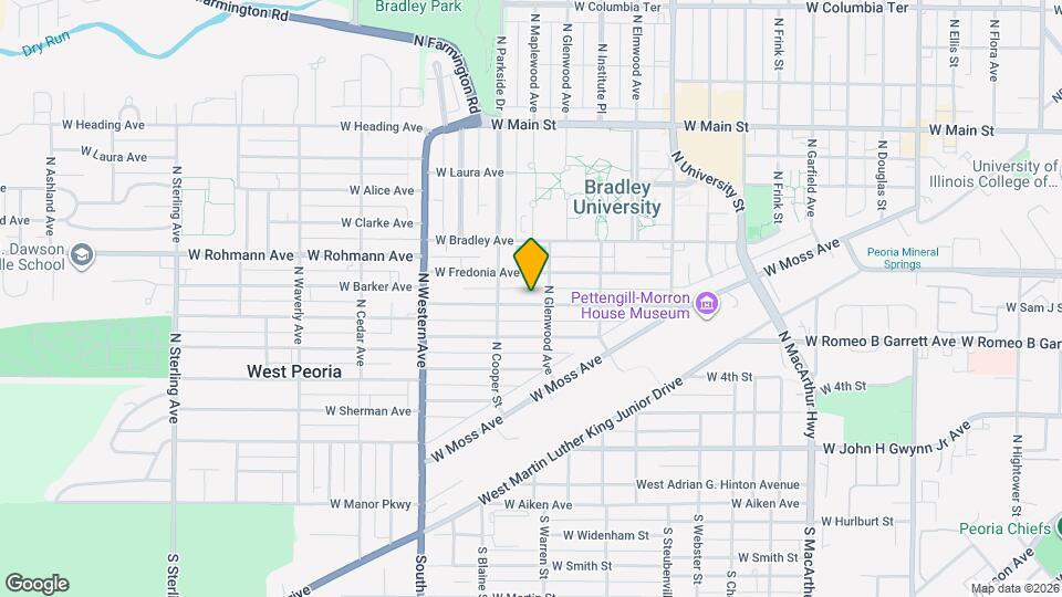1611 W Barker Ave Map and Location Details