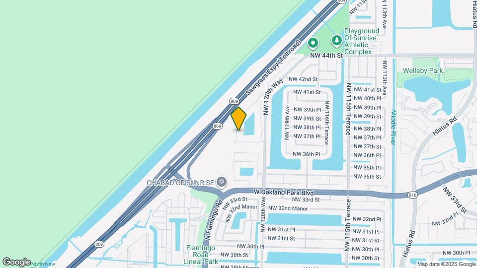 3630 NW 122nd Terrace Map and Location Details