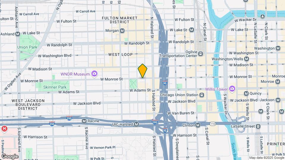 843 W Monroe St Map and Location Details