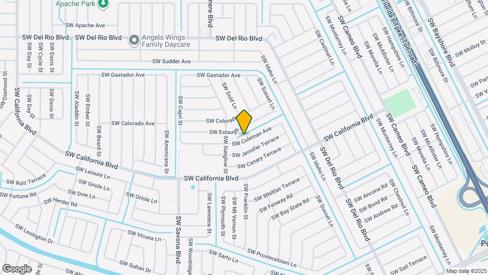 1053 SW Coleman Ave Map and Location Details