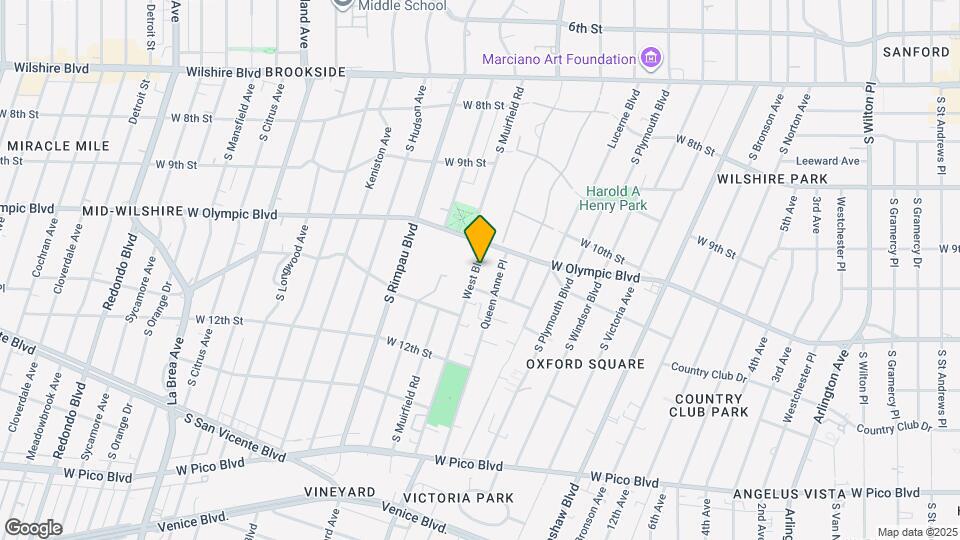 1076 West Blvd Map and Location Details