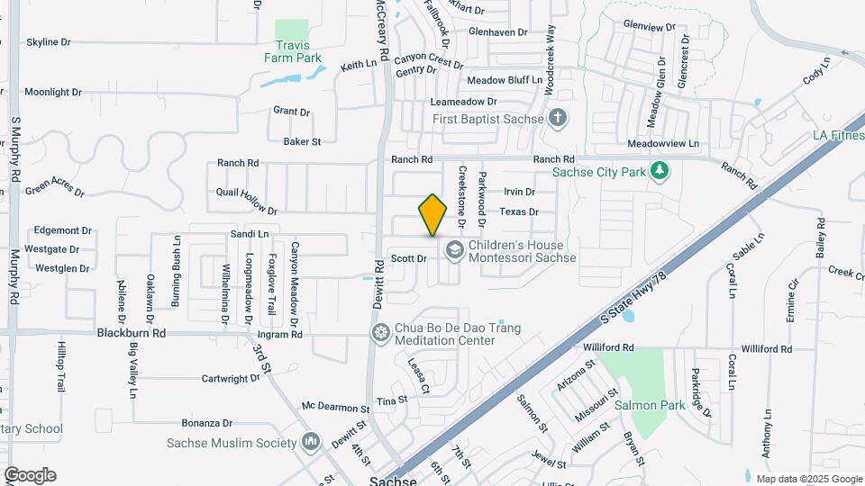 3124 Creekside Dr Map and Location Details