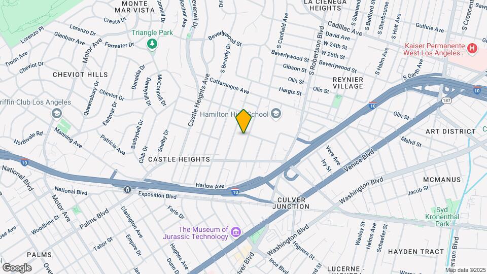 3107-3109 S Canfield Ave Mapa y Detalles de la Ubicación