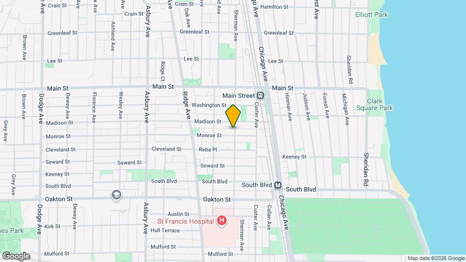 801 Monroe St Map and Location Details