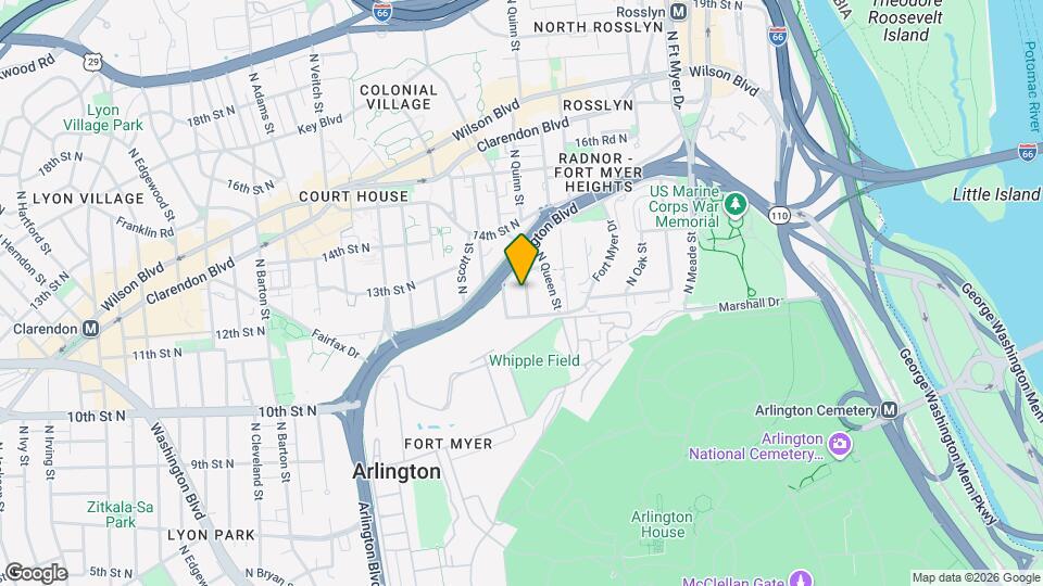 1220 N Quinn St Map and Location Details