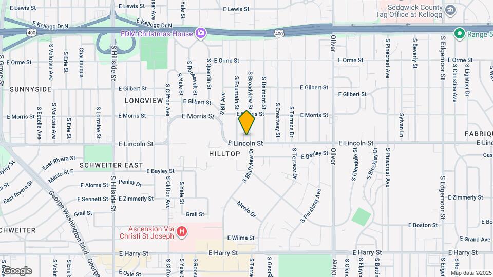 855 S Broadview Ave Map and Location Details