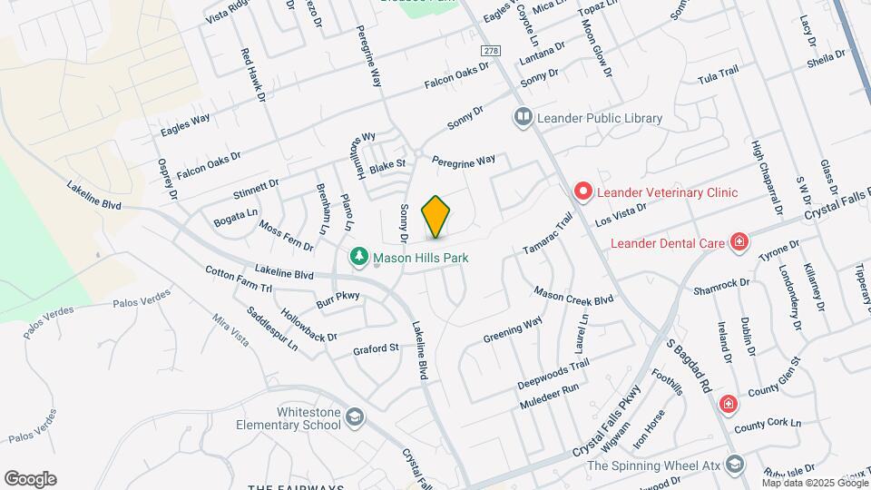 1348 Volente Ln Map and Location Details