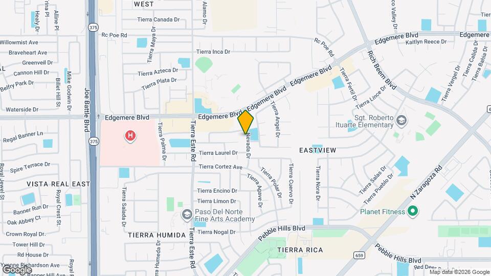 3305 Tierra Nevada Dr Map and Location Details