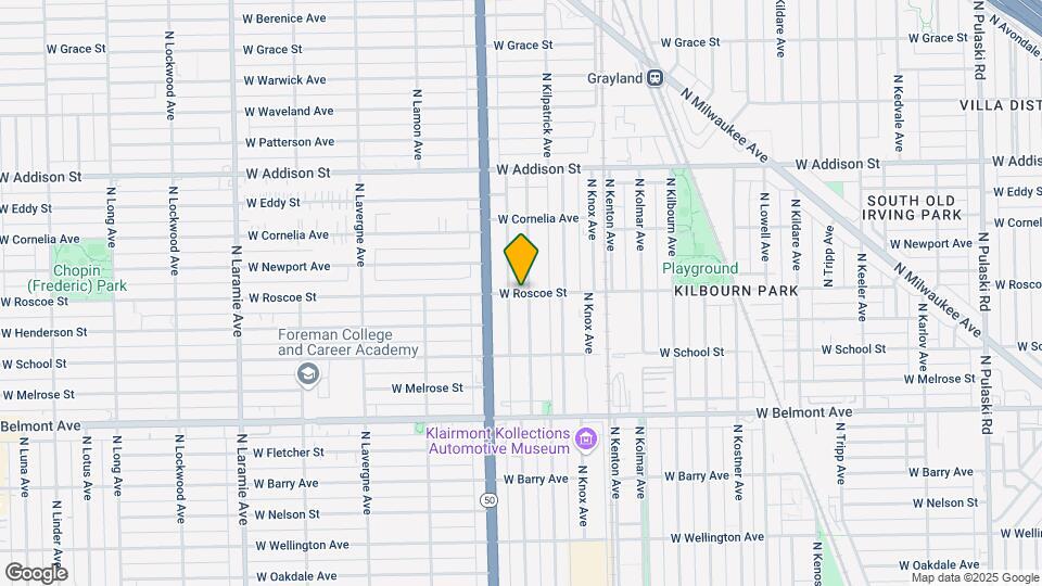 4744 W Roscoe St Map and Location Details