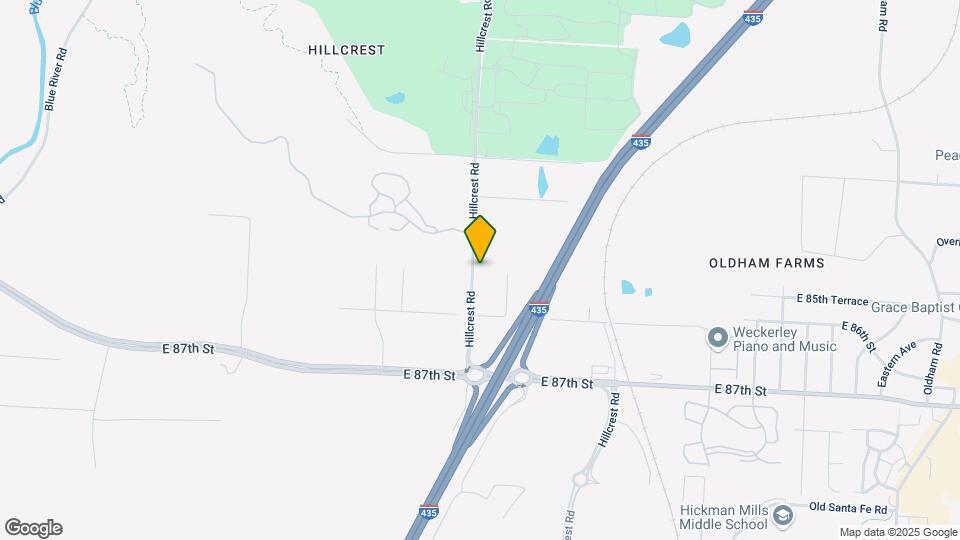 8503 Hillcrest Rd Map and Location Details