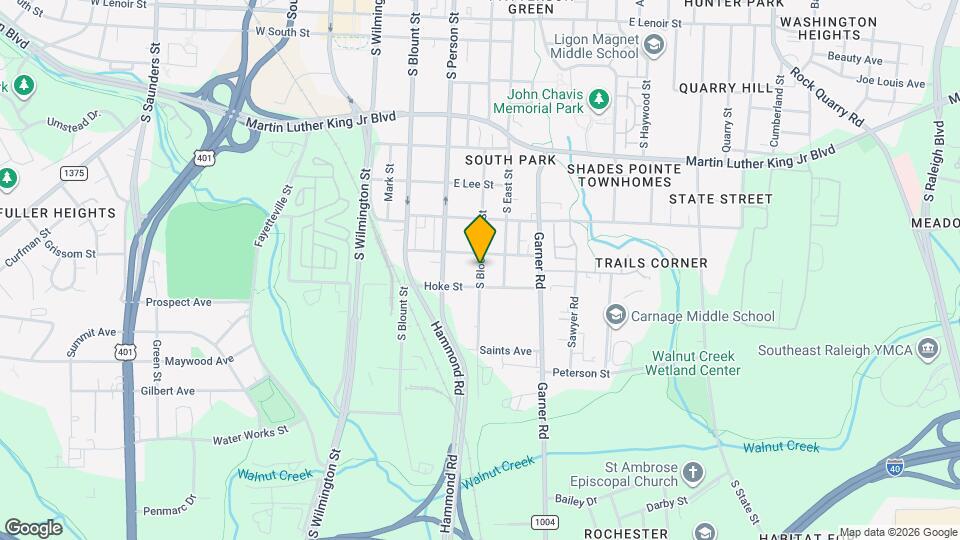 1310 S Bloodworth St Map and Location Details