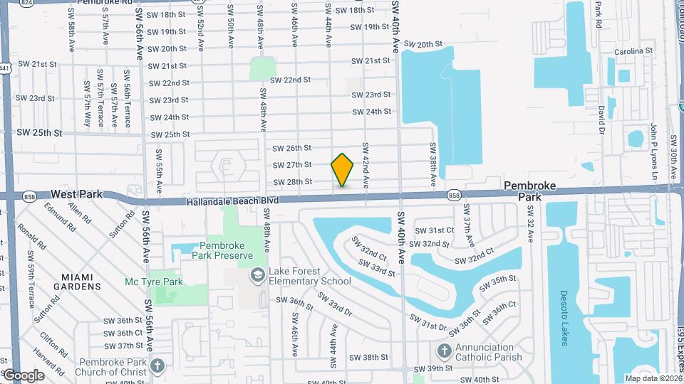 4321 W Hallandale Beach Blvd Map and Location Details