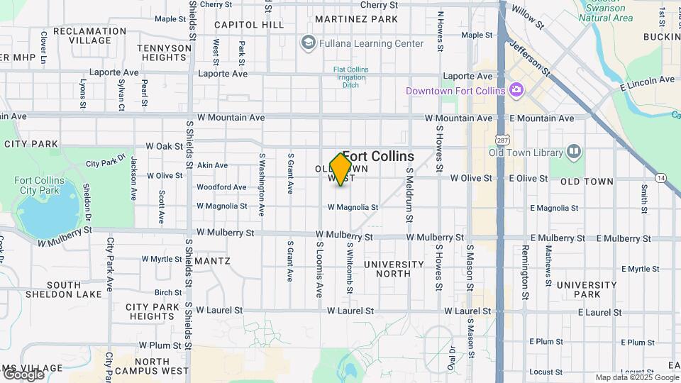 313 S Whitcomb St Map and Location Details