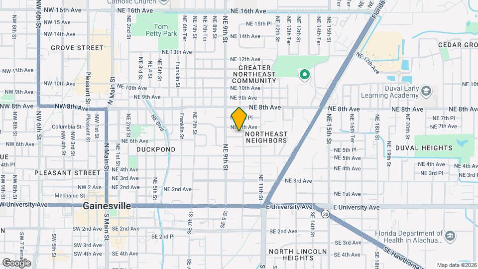 930 NE 6th Ave Map and Location Details