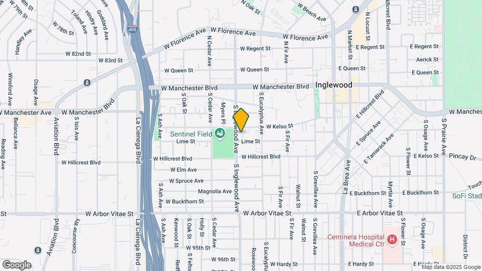 414 S Inglewood Ave Mapa y Detalles de la Ubicación