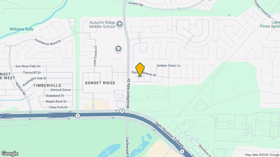 15010 Sun Glaze Dr Map and Location Details