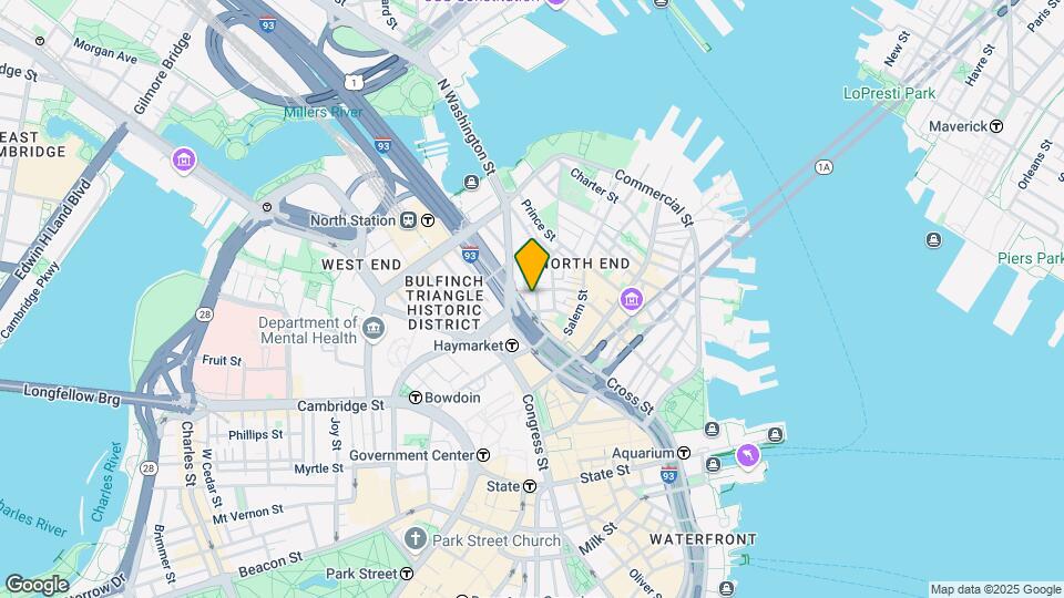 94 Endicott St, Unit 1 Map and Location Details