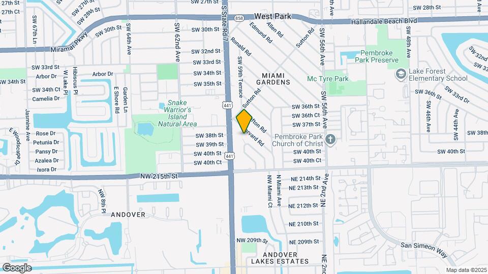 3907 SW 59th Ave Map and Location Details