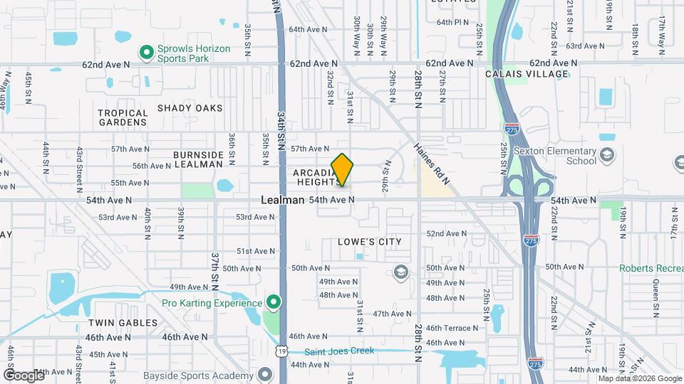 3109 54th Ave N Mapa y Detalles de la Ubicación