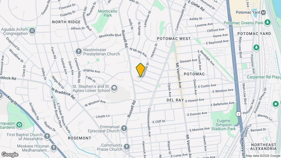 2302 Sanford St Map and Location Details