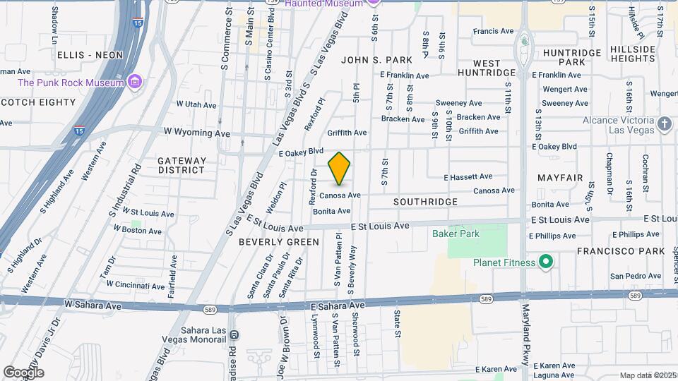 555 Canosa Ave Map and Location Details