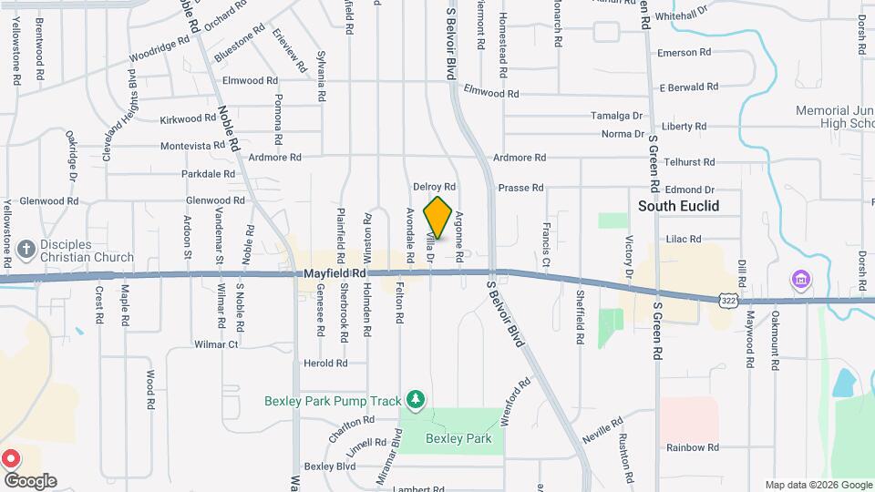 1405 Villa Dr Map and Location Details