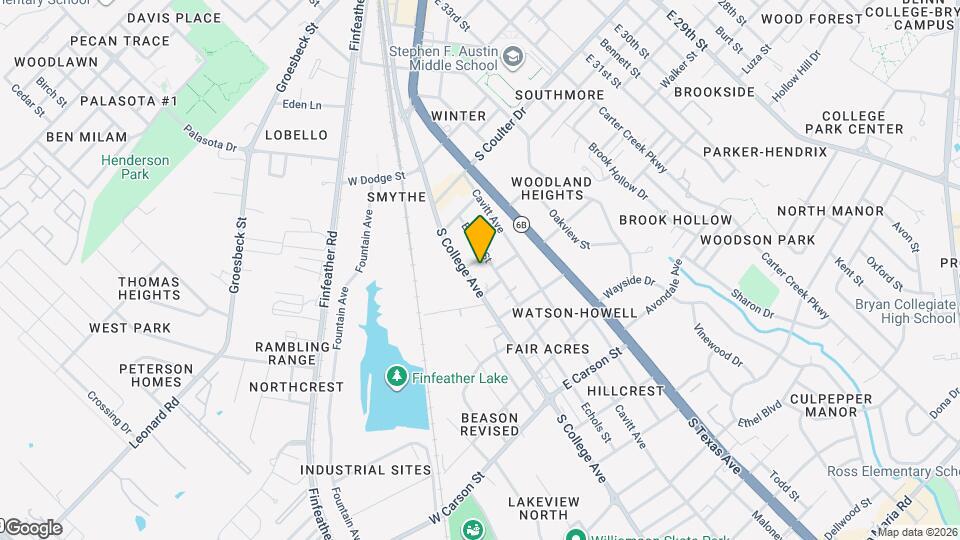 1601 S College Ave Map and Location Details