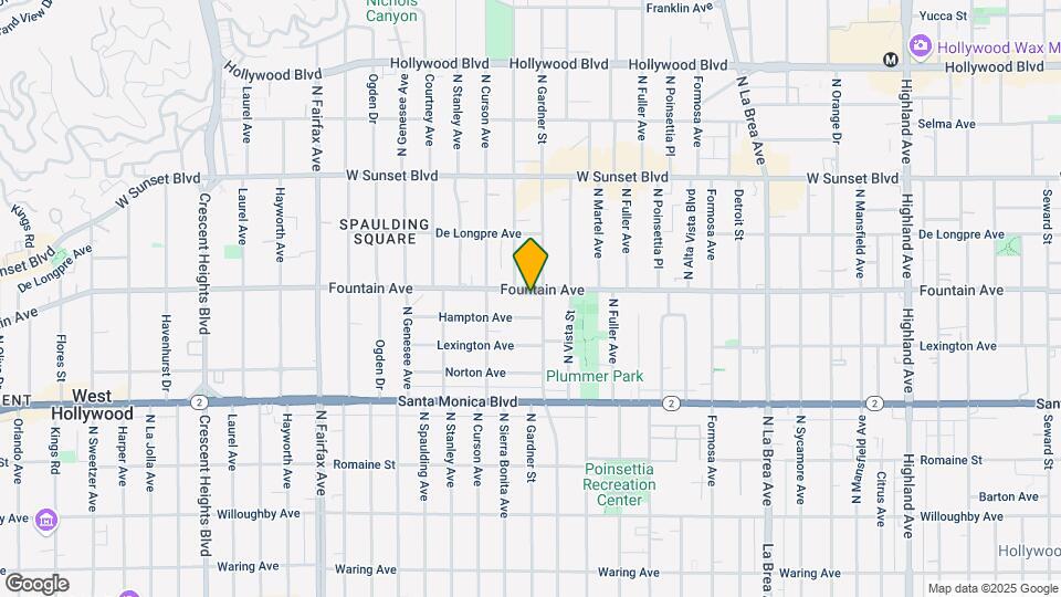 7512 Fountain Ave Map and Location Details
